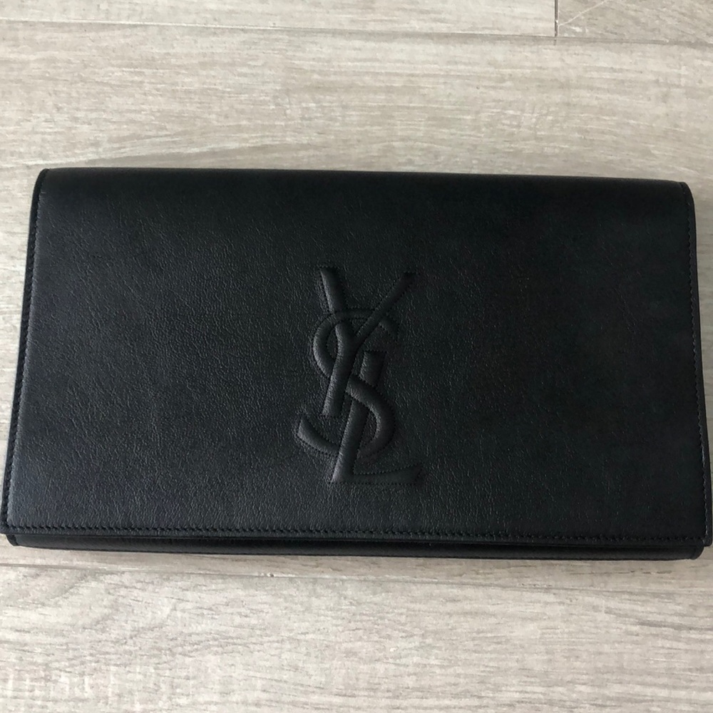 YSL Black Clutch
